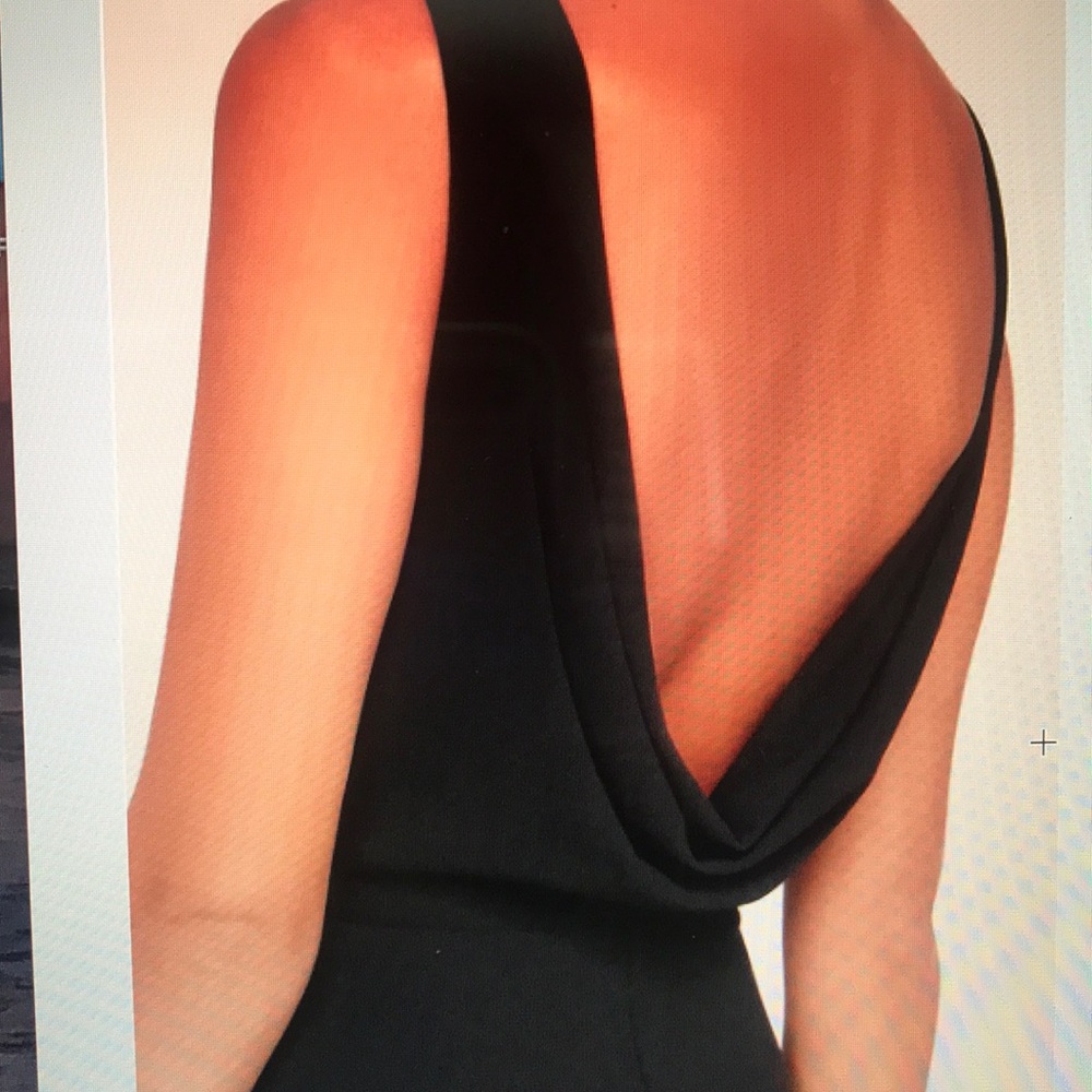 Elegant black gown.